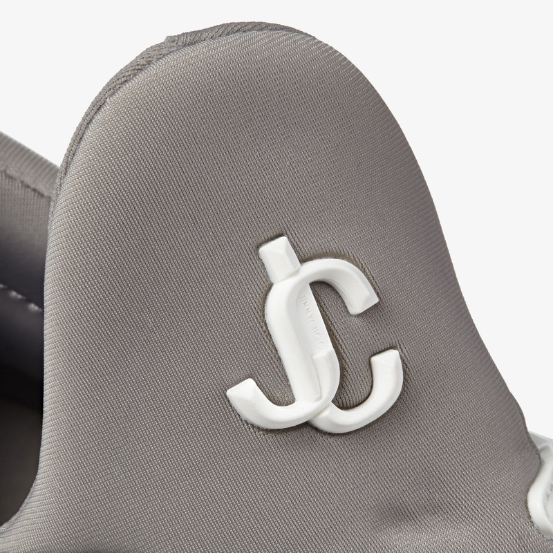 Cosmos/F
Marl Grey, Lime and Pink Leather and Neoprene Low-Top Trainers 4