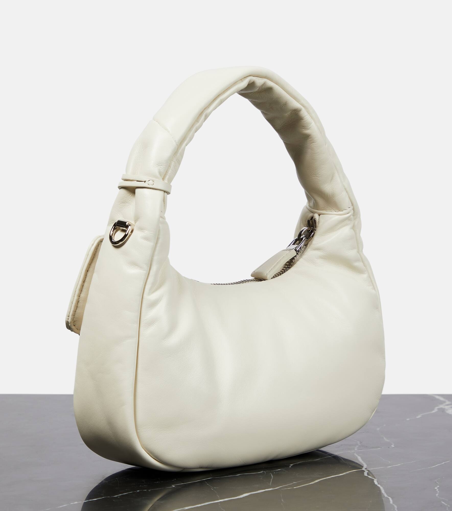 Mini leather tote bag - 4
