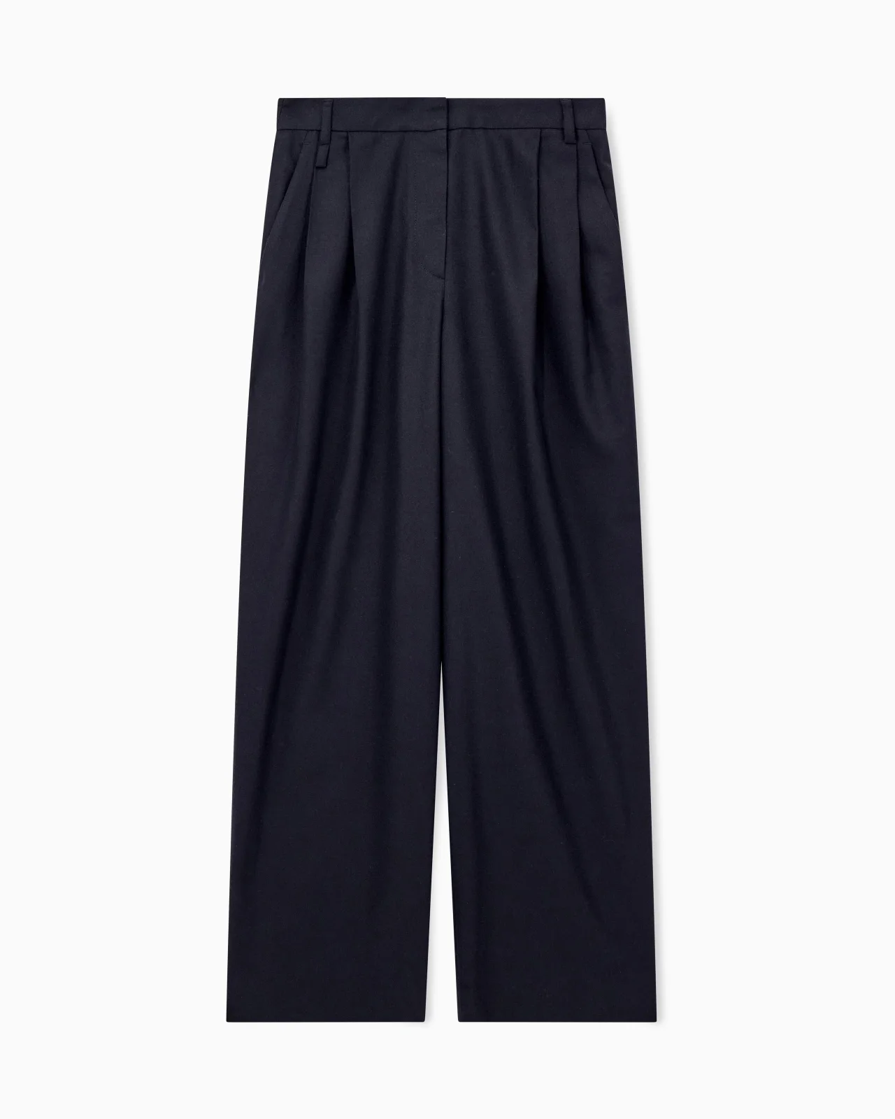 PLEATED WOOL FLANNEL PANTS SIGNATURE CAPSULE - 1