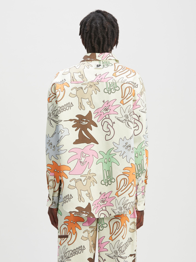 Allover Palmity Long Sleeved Shirt 5