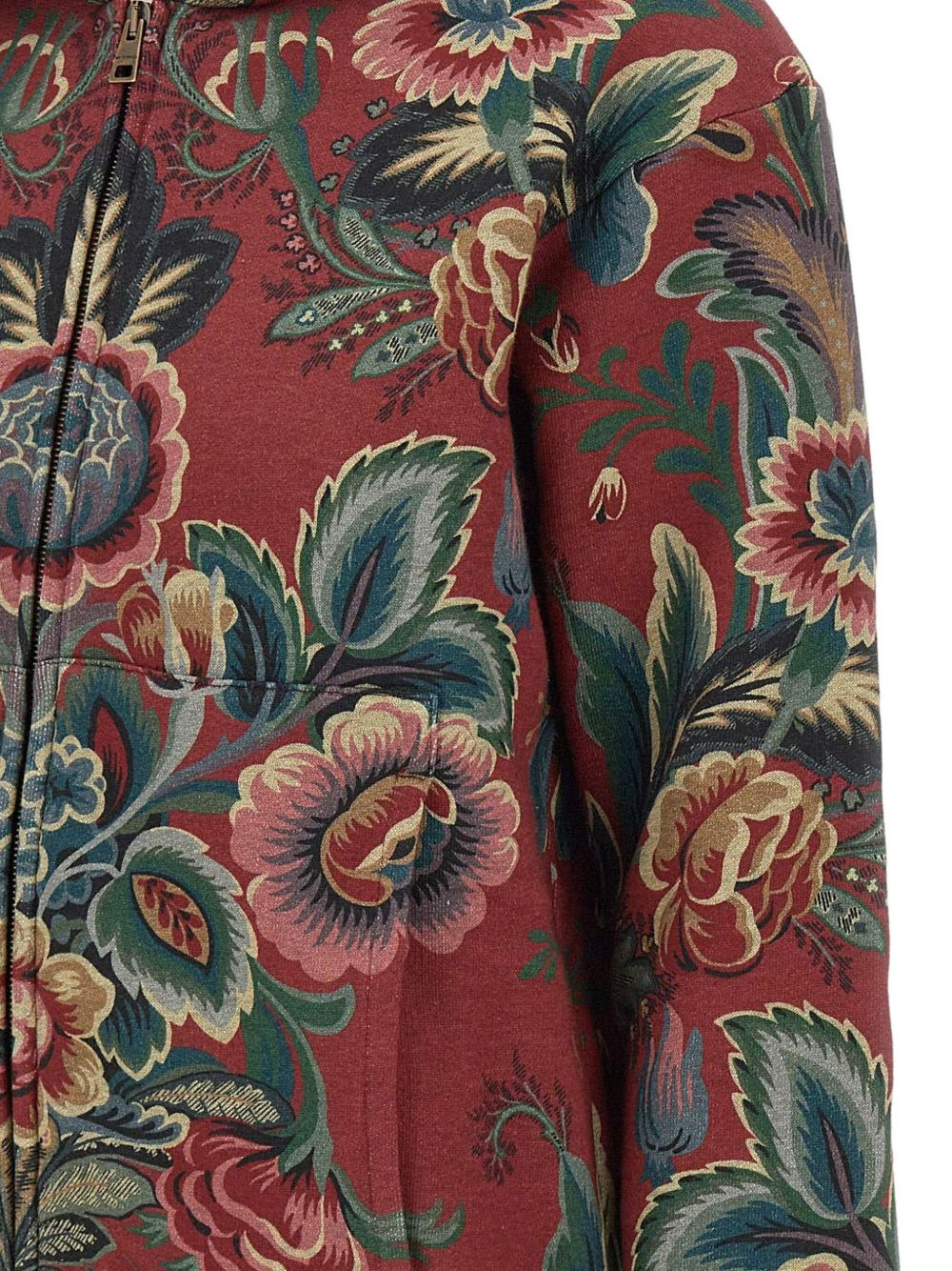 floral-print zip-up hoodie - 4