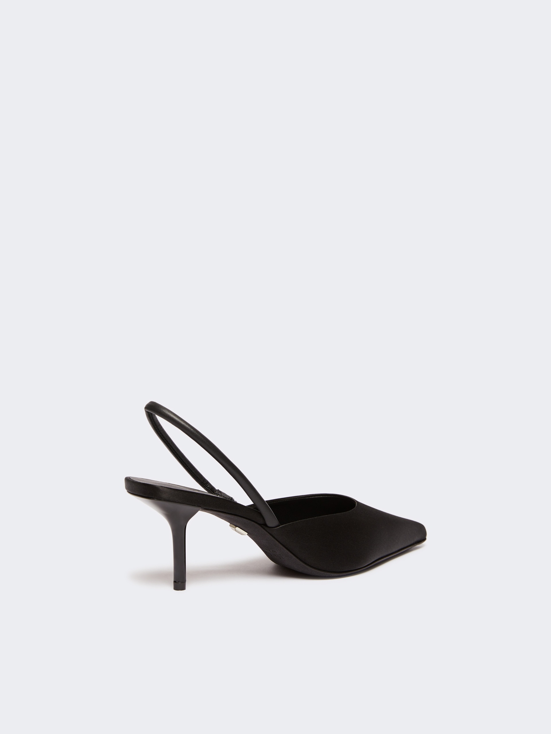 SILKSLING Viscose and silk satin slingbacks - 3