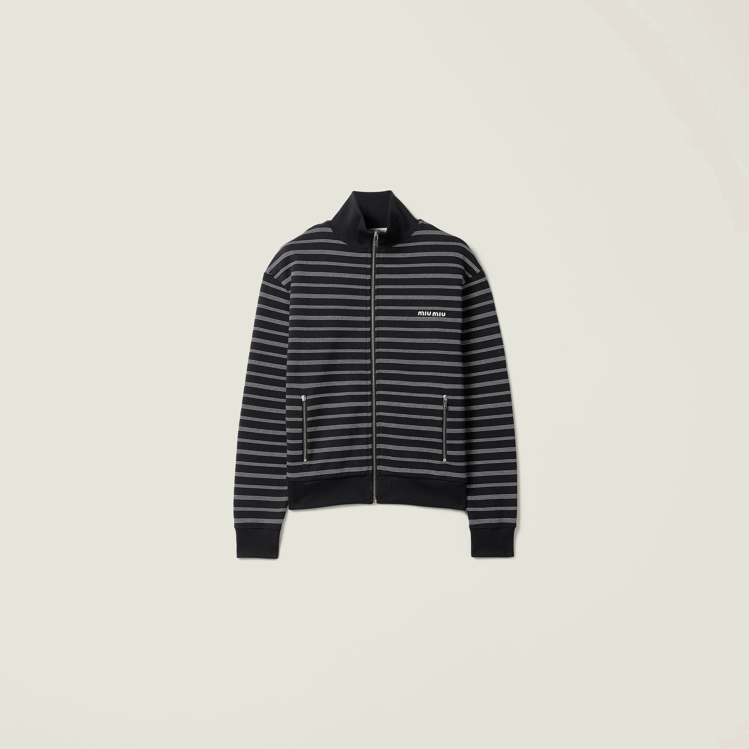 Cotton sweatshirt jacket - 1