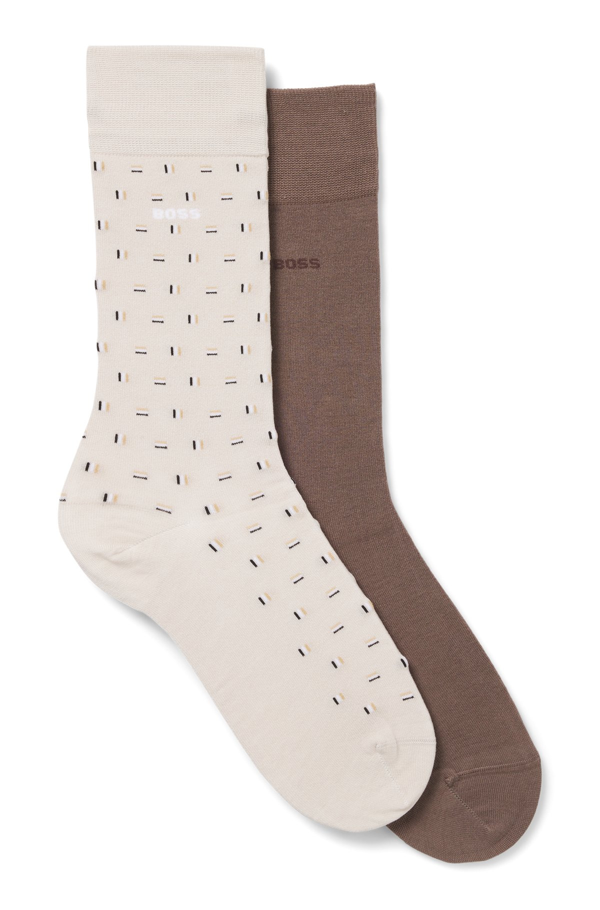 TWO-PACK OF REGULAR-LENGTH SOCKS IN A COTTON BLEND - 1