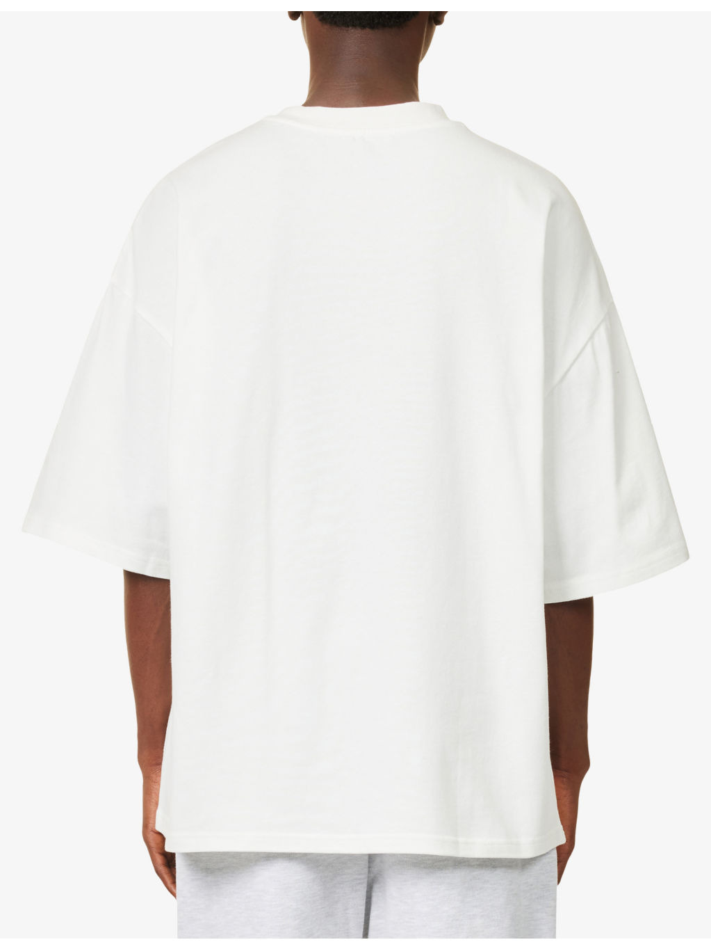 Boxy-Fit Crewneck Cotton T-Shirt&nbsp; - 4