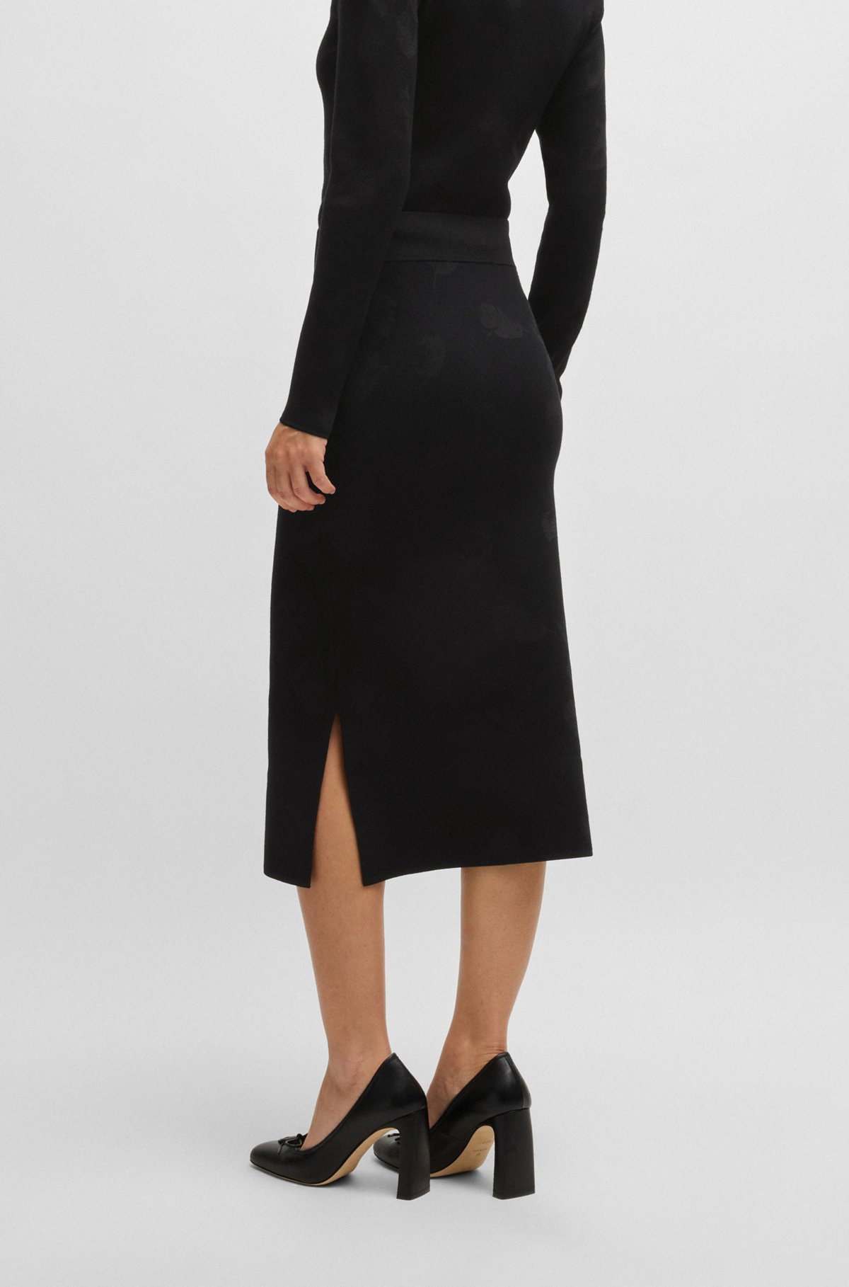 TUBE SKIRT IN KNITTED JACQUARD - 4