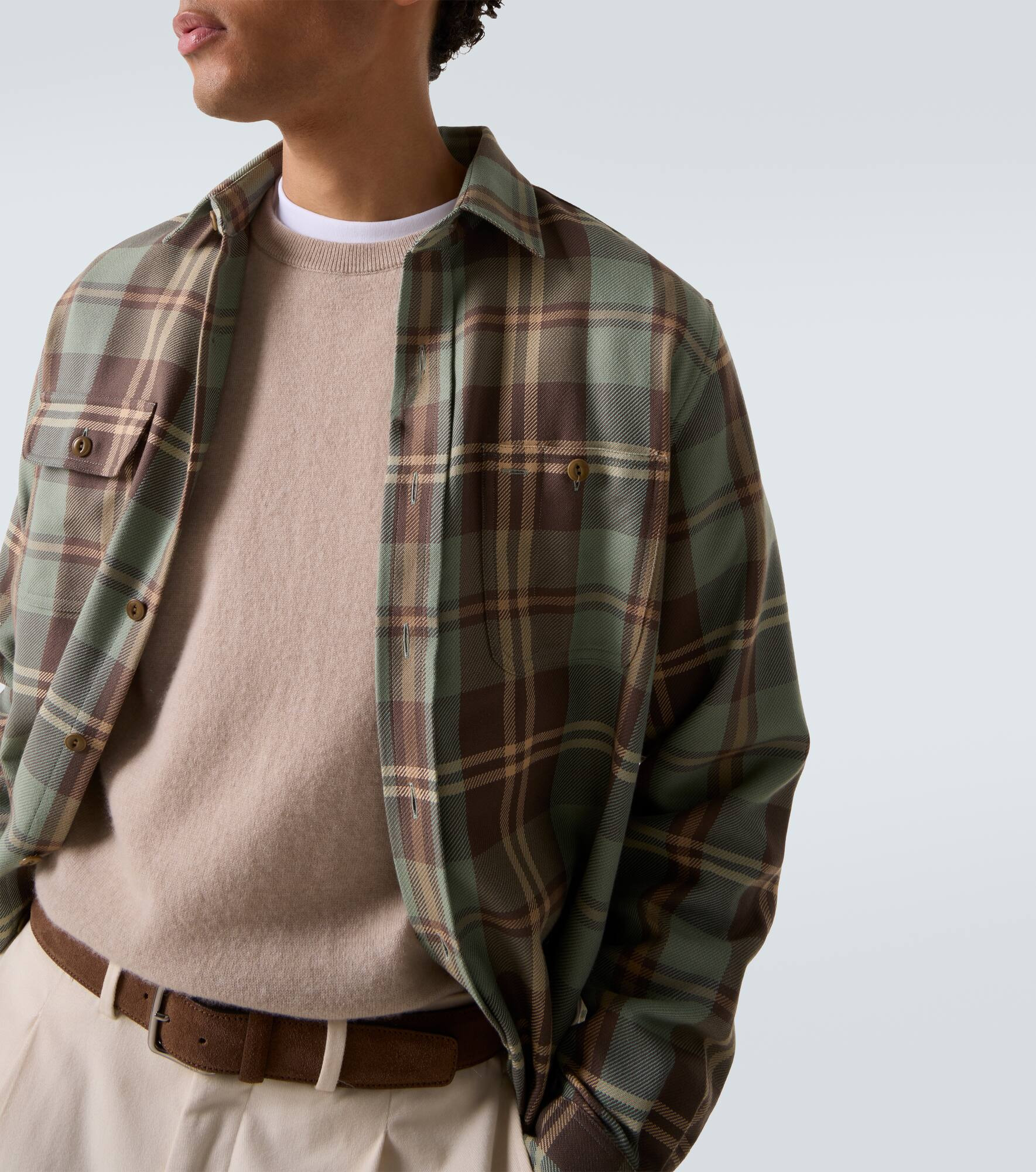 Checked cotton shirt - 5