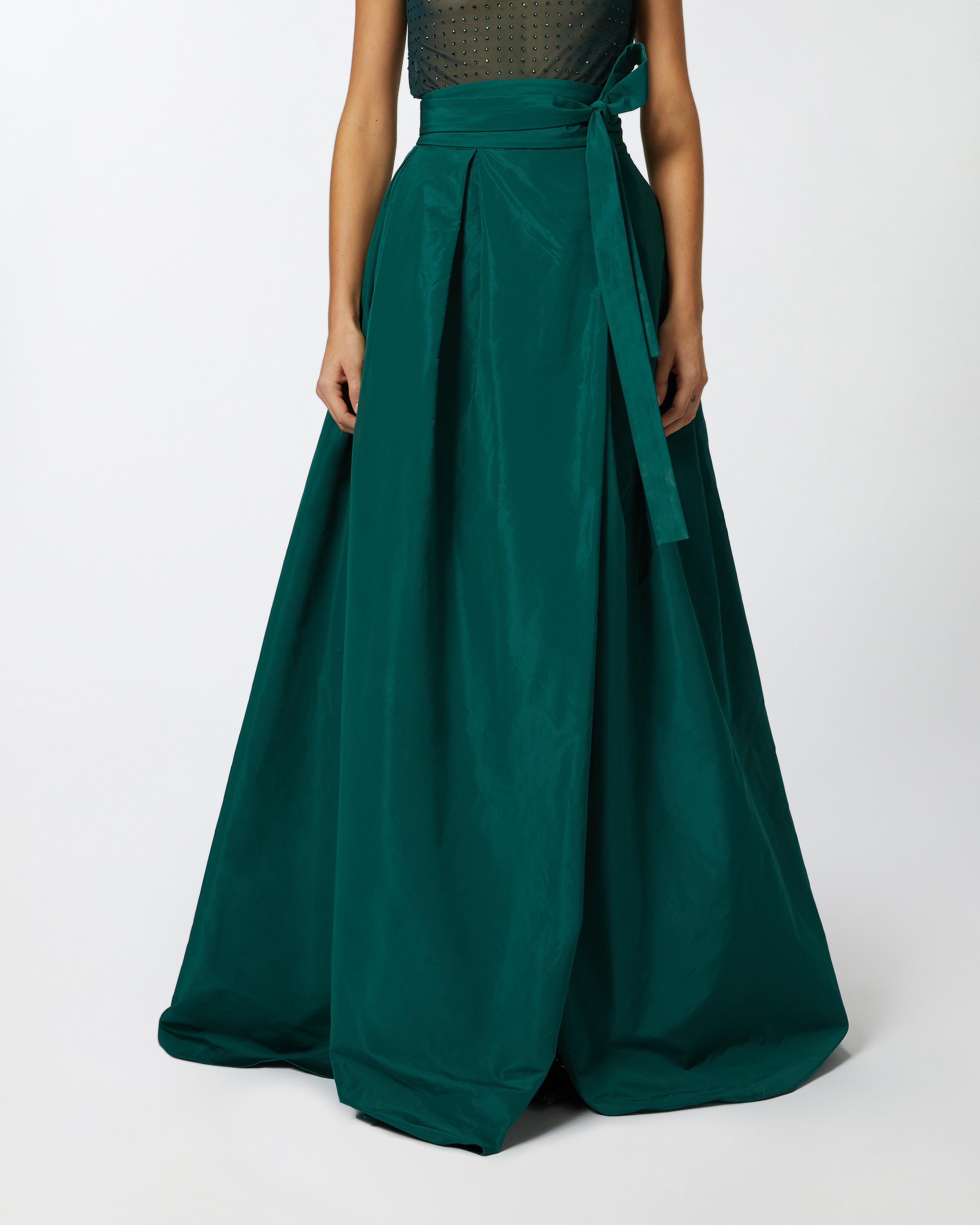 LONG TAFFETA MAXI-SKIRT - 3