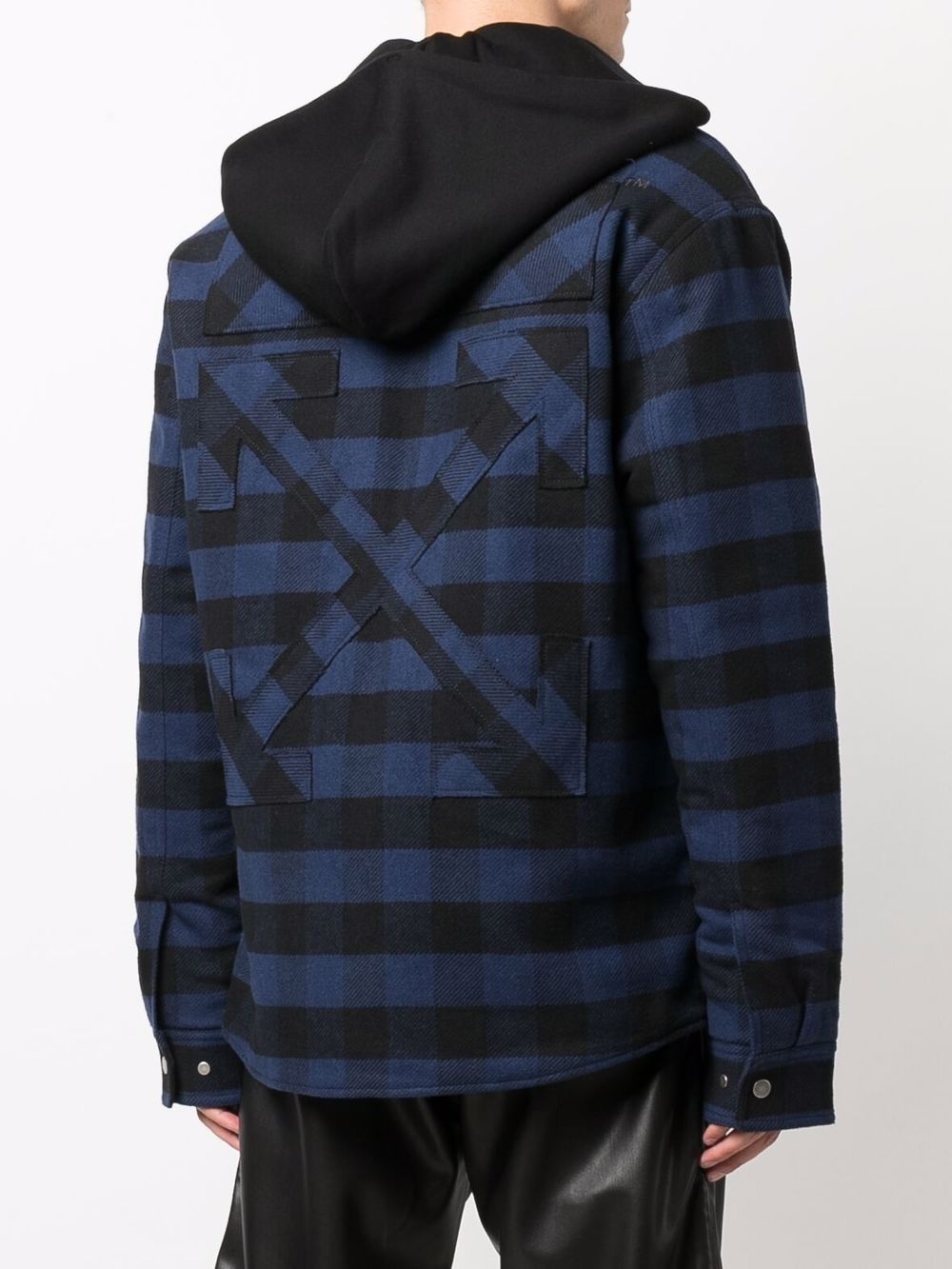 Arrows checked padded jacket - 4