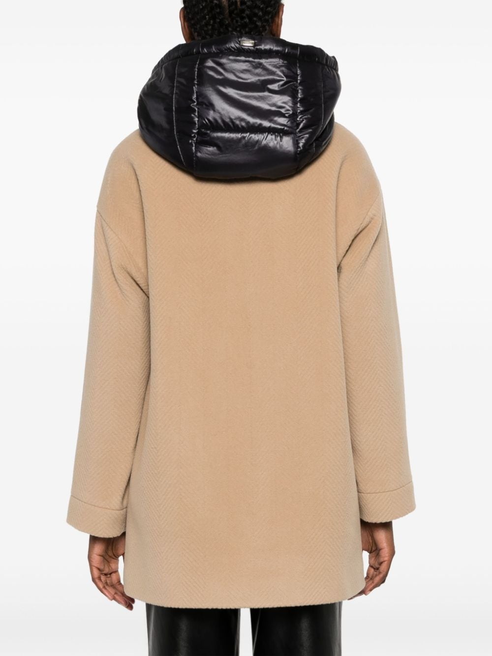 zip-up hooded coat - 4