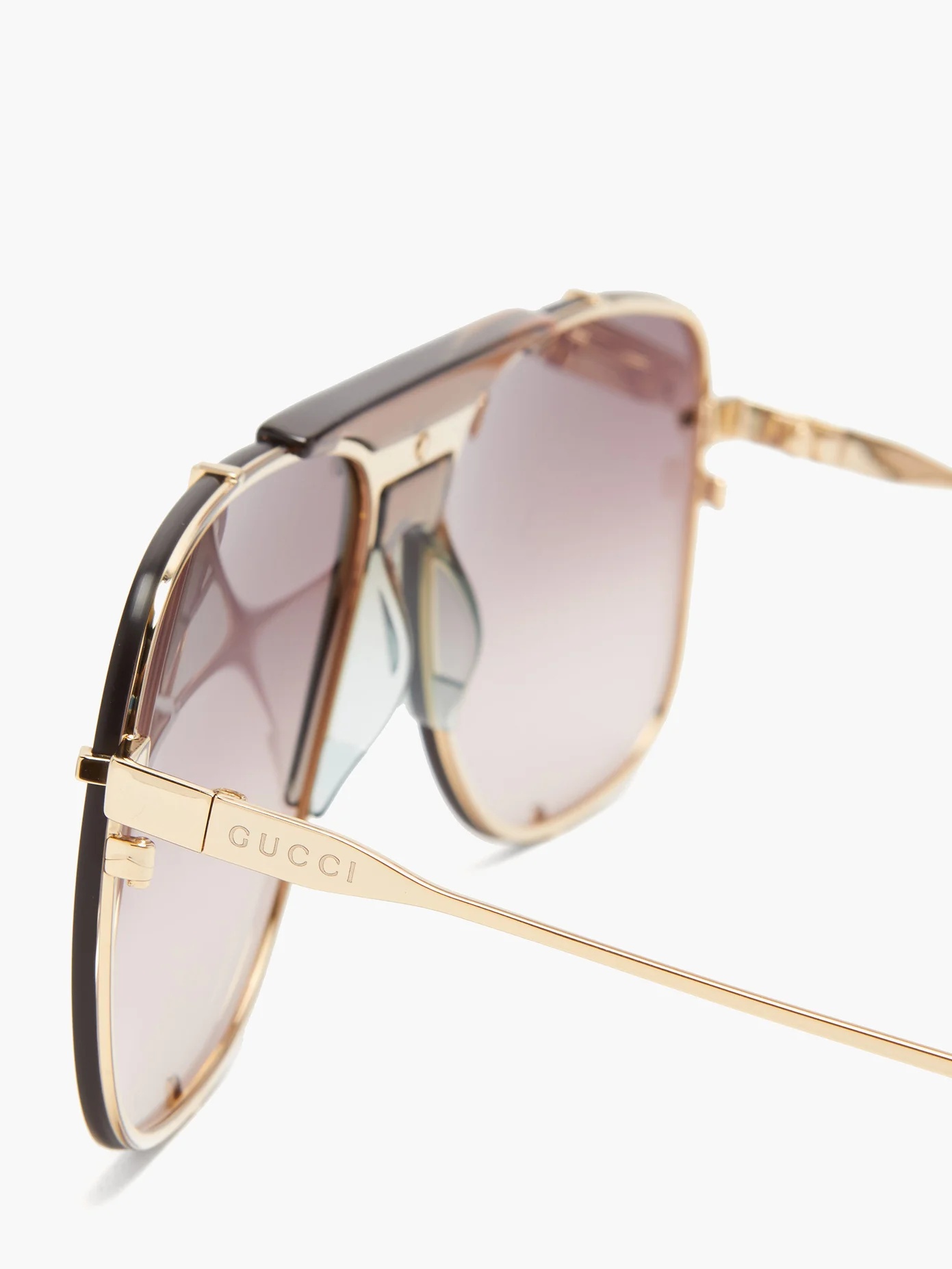 Aviator acetate sunglasses - 3