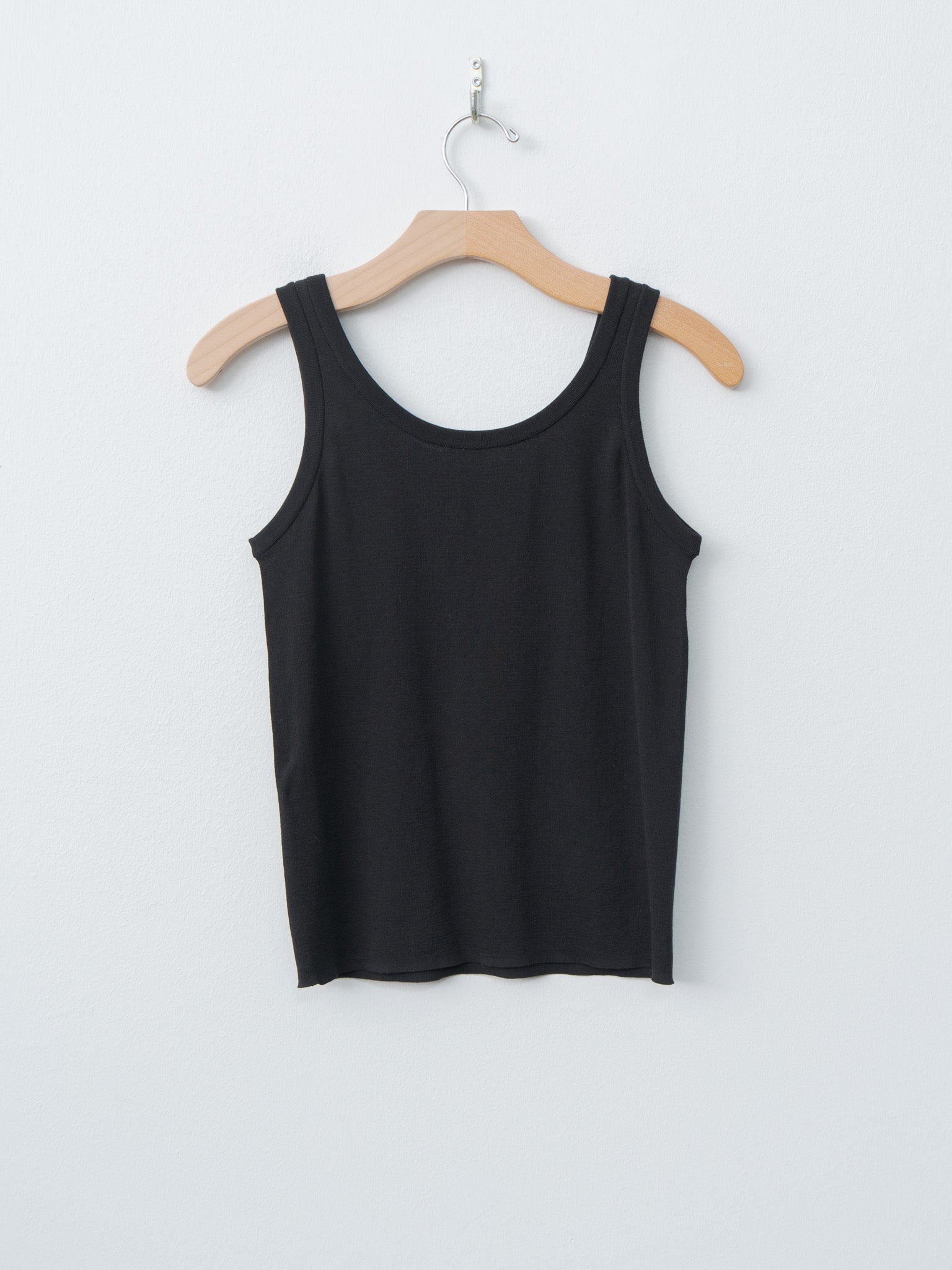 Fresca Circular Rib Tanktop - Black - 6