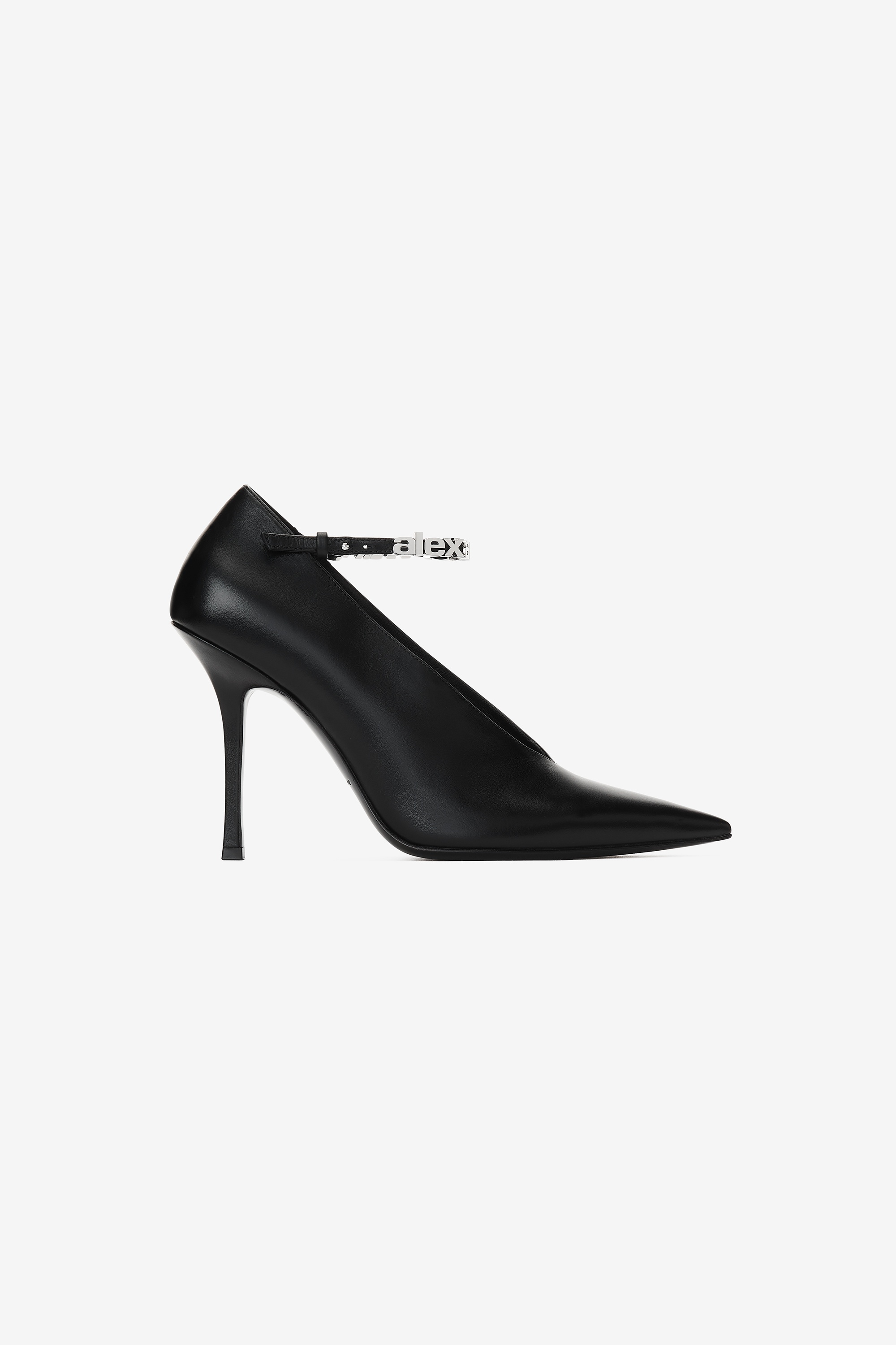 delphine ankle strap pump in leather - 1