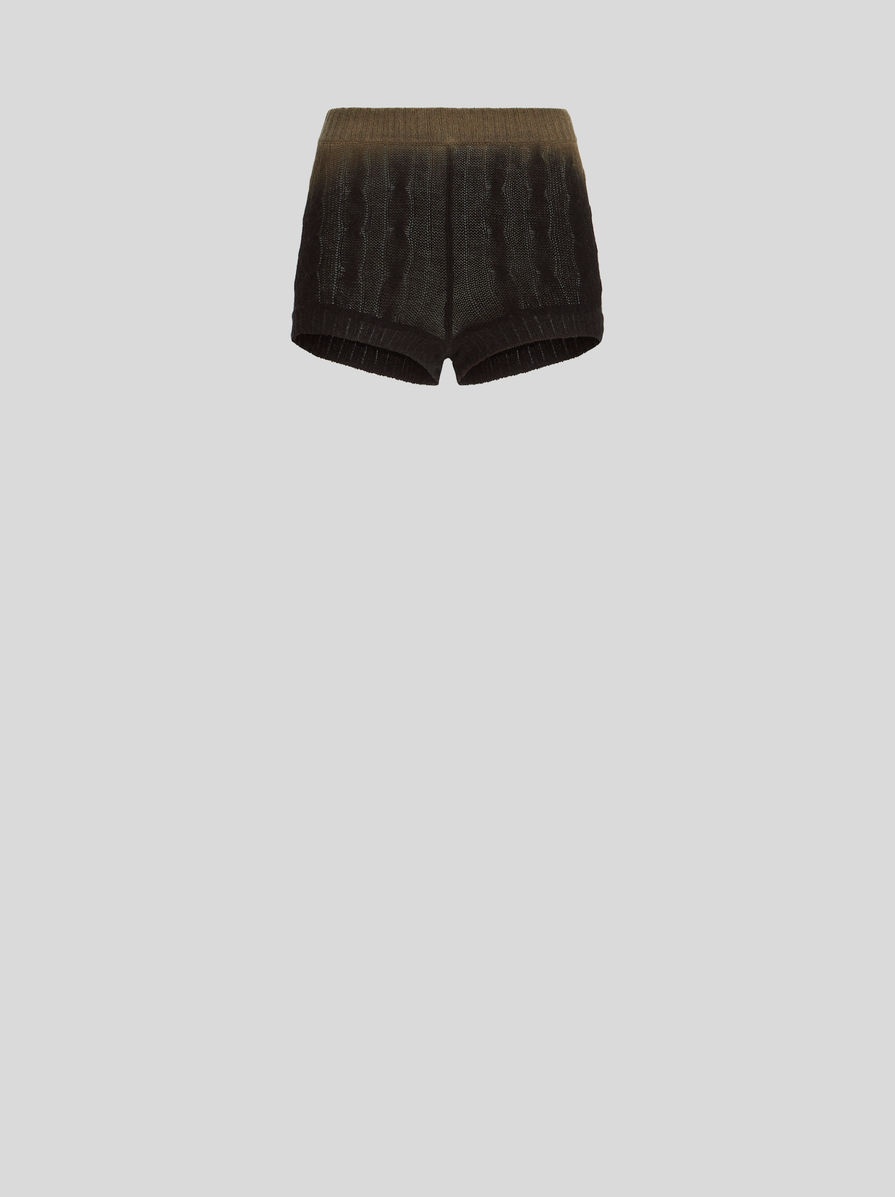 COLOUR SHADED WOOL JERSEY CULOTTES - 1