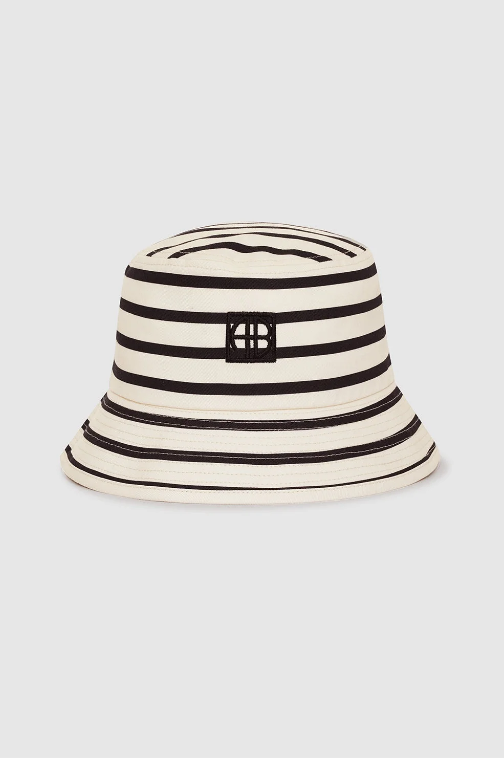 Nicks Bucket Hat - Black Stripe French Terry - 1