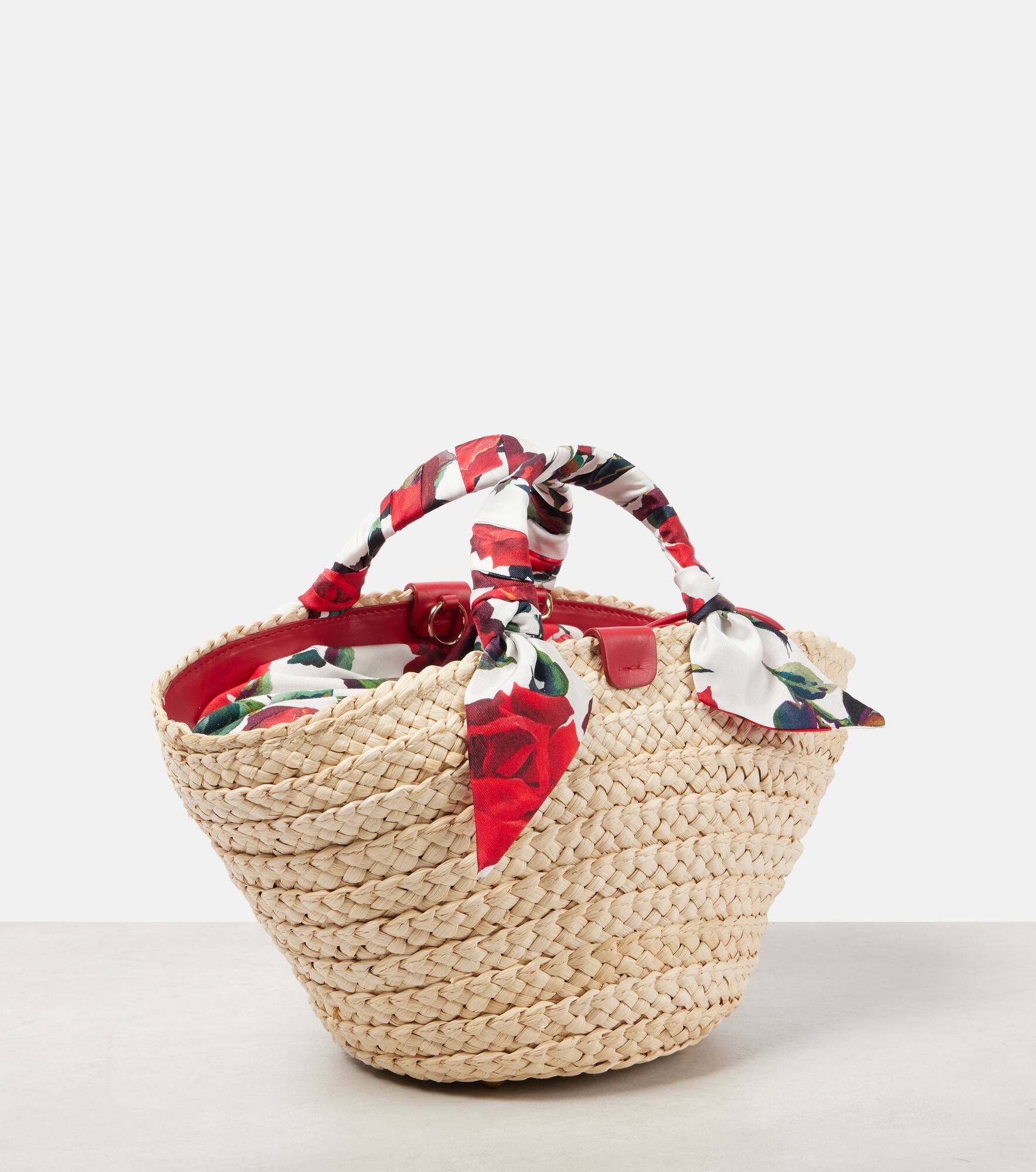 Kendra Small straw basket bag - 4