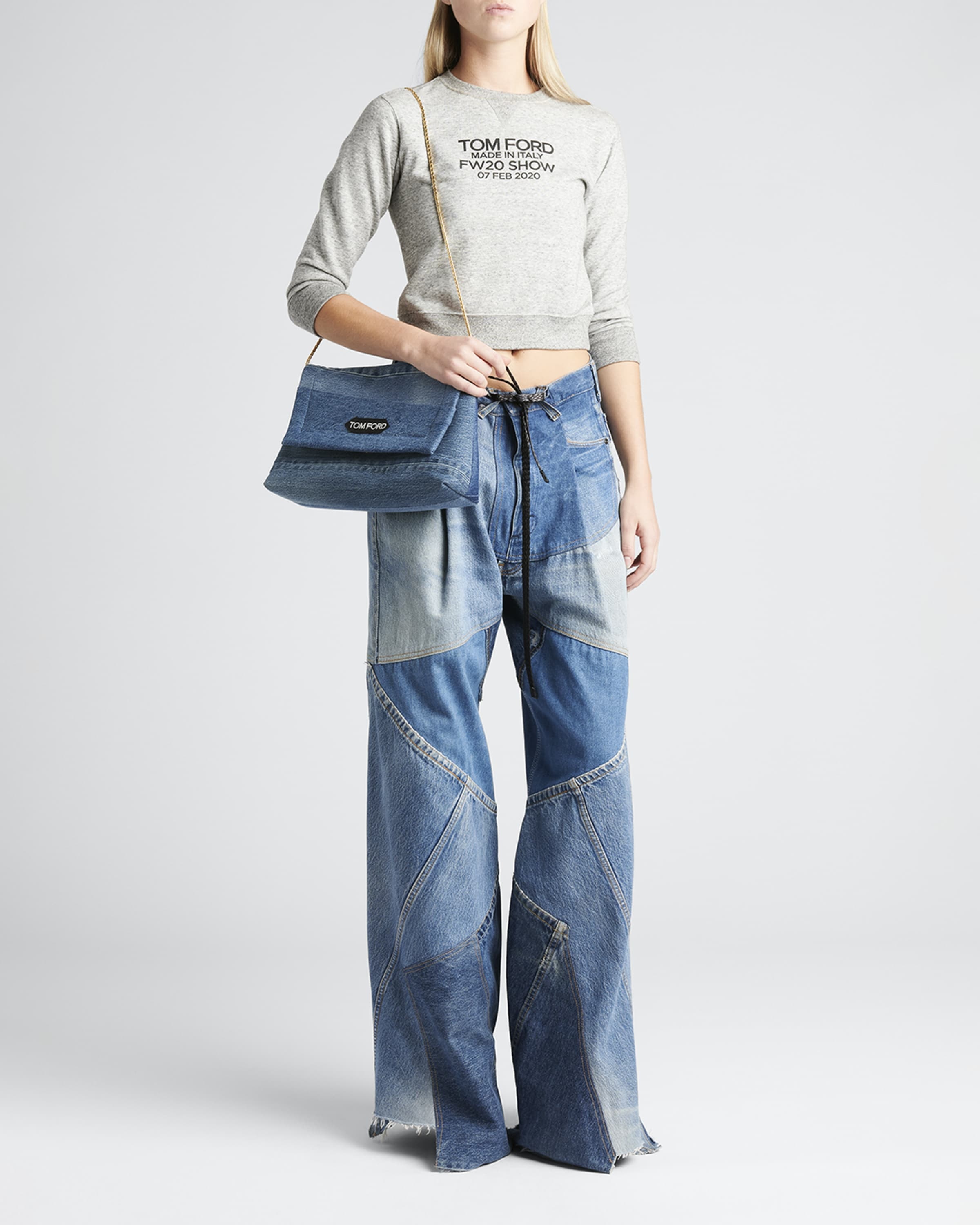 デニム・ジーパン TOM FORD FW24 Flared jeans (PAD119DEX224 LB999) Tom Ford Flare Jeans PAD119.DEX224-LB999 BLACK | IlDuomo