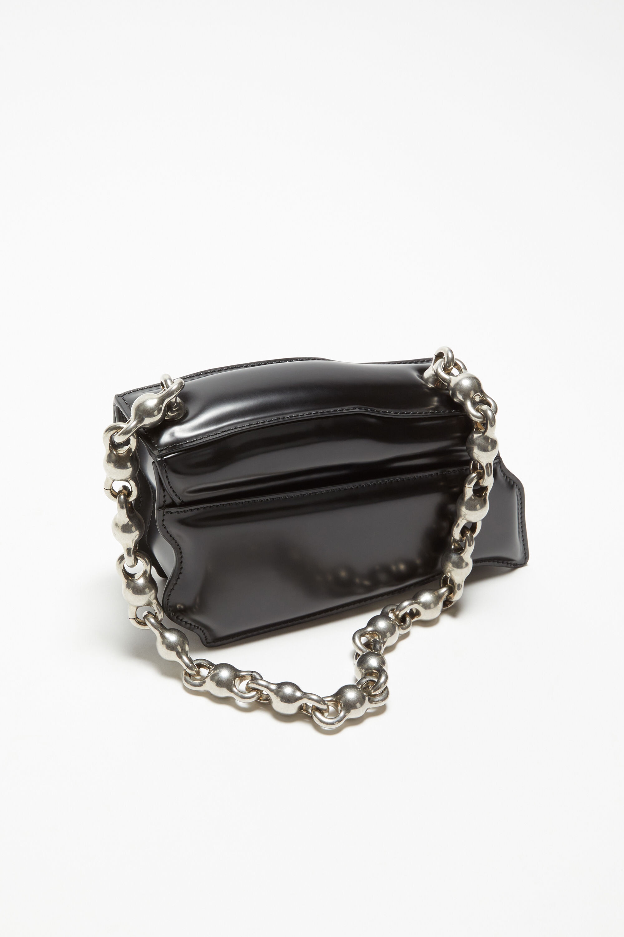 Distortion wavy mini bag - Black - 3