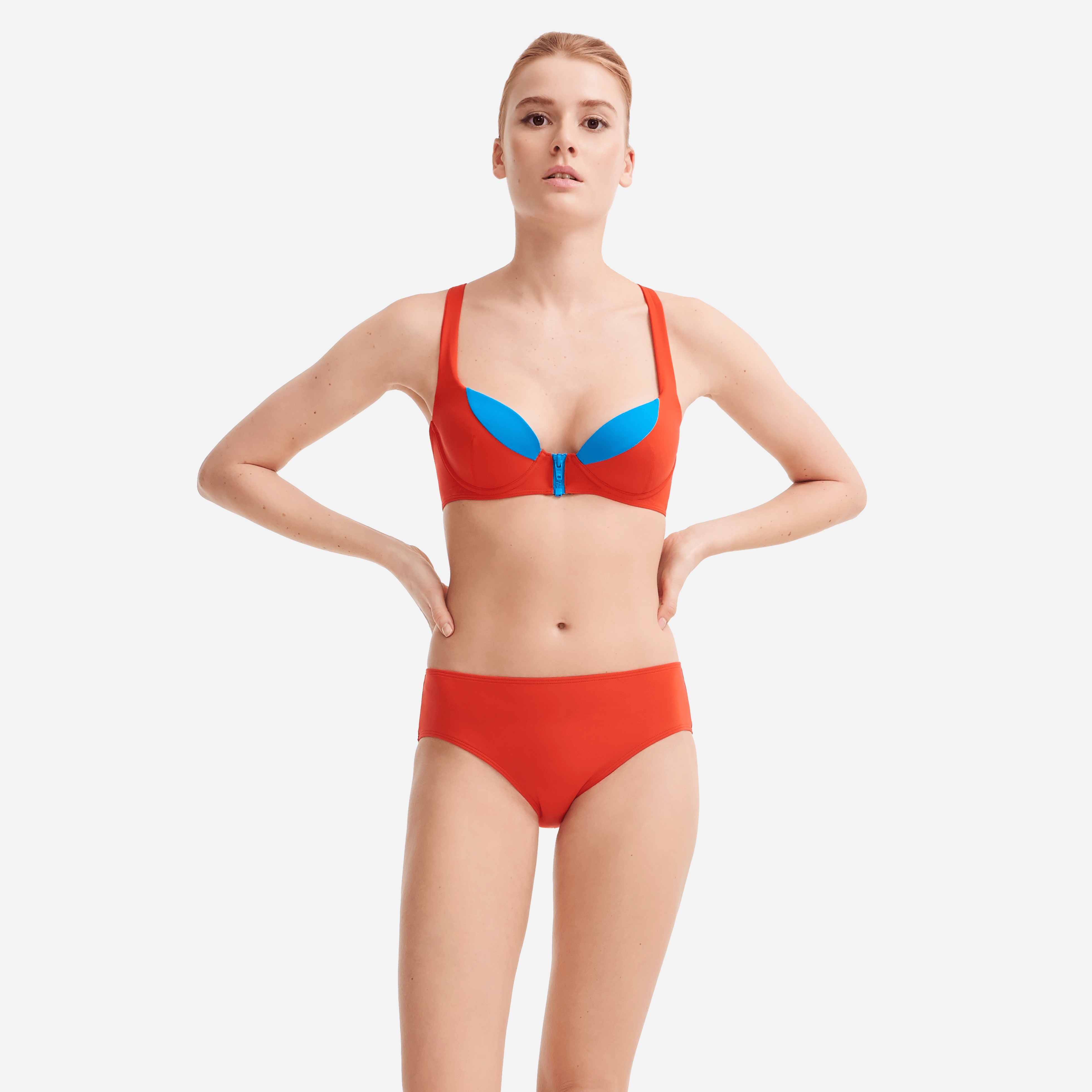 Women contrasted Bikini top with underwires - Vilebrequin x JCC+ - Limited Edition - 2