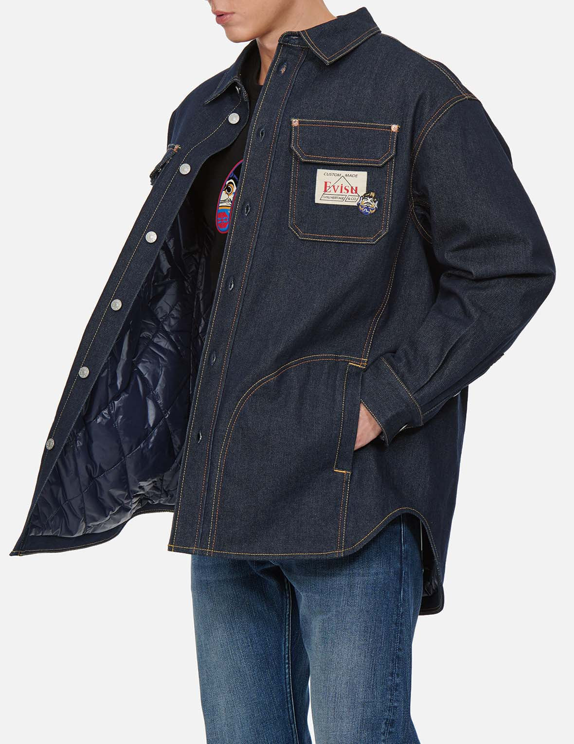 DARUMA DENIM SHIRT JACKET - 4