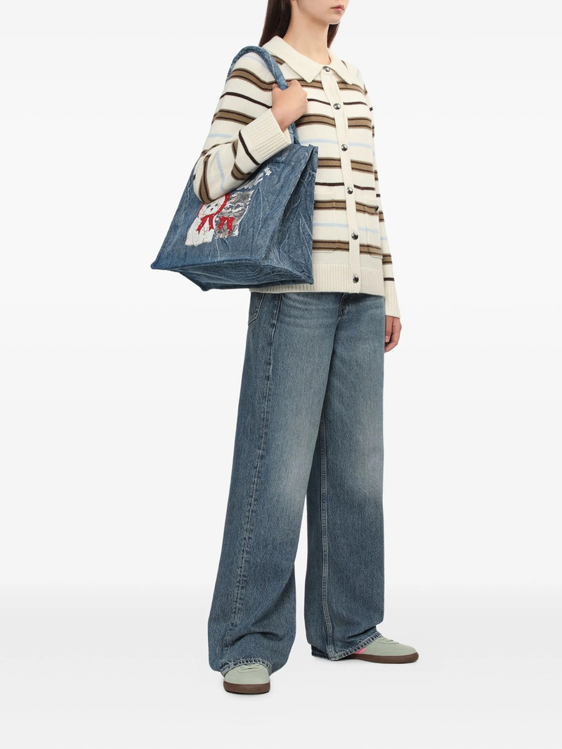 GANNI Large Easy Shopper Pocket Denim outlook