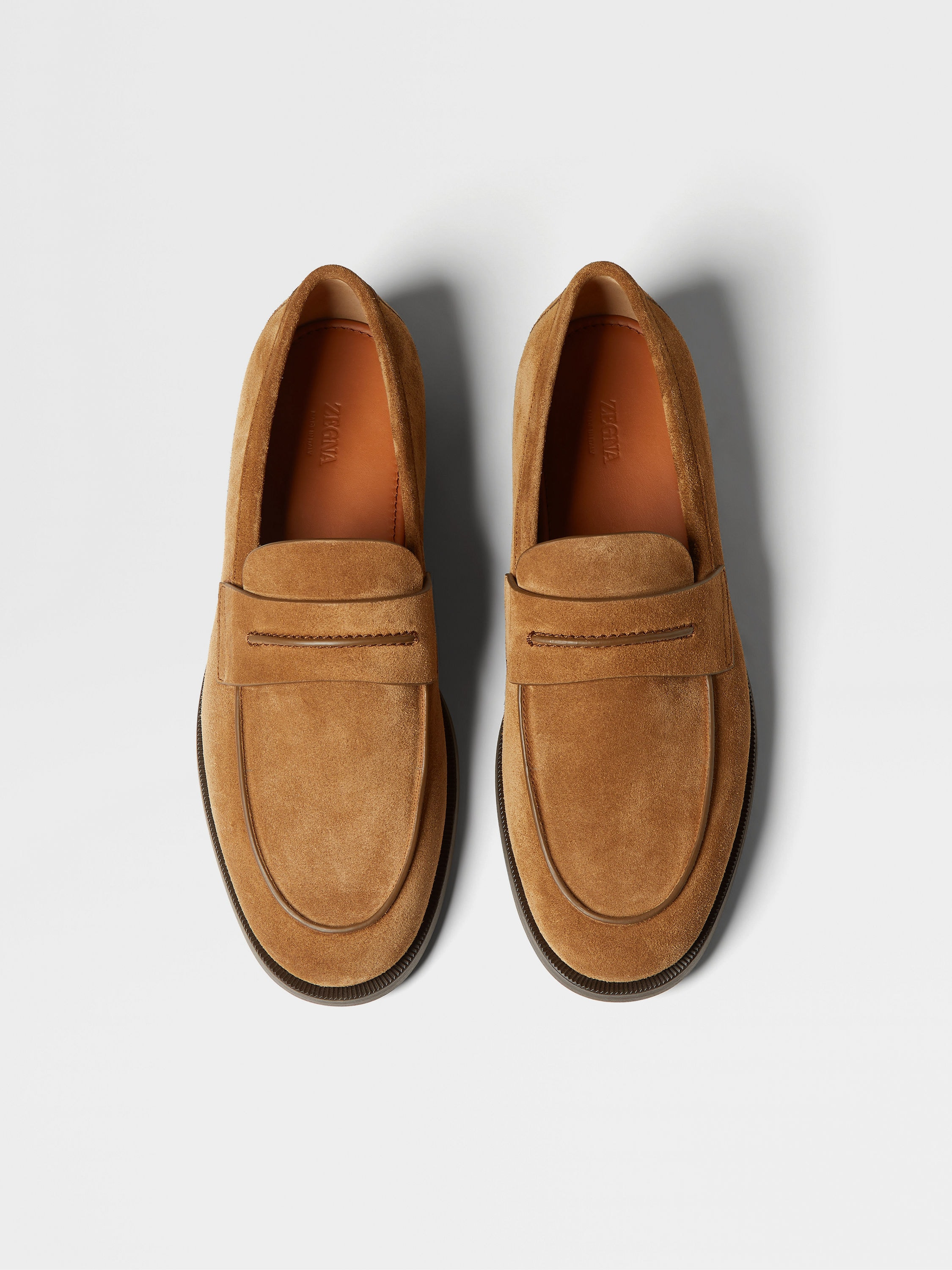 TOBACCO SUEDE MOCASSIN CORSO LOAFERS - 5