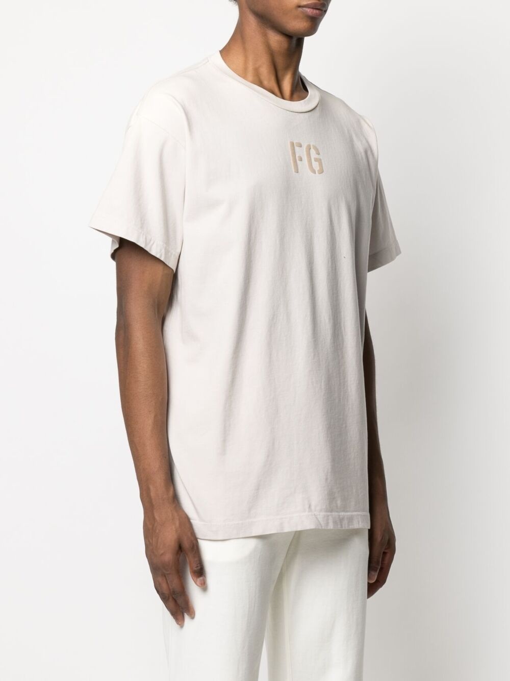 monogram-print cotton T-shirt - 3