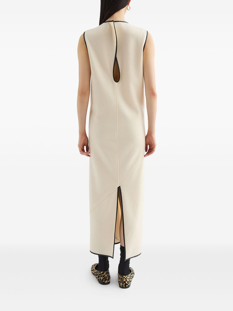 contrasting-trim maxi dress 4