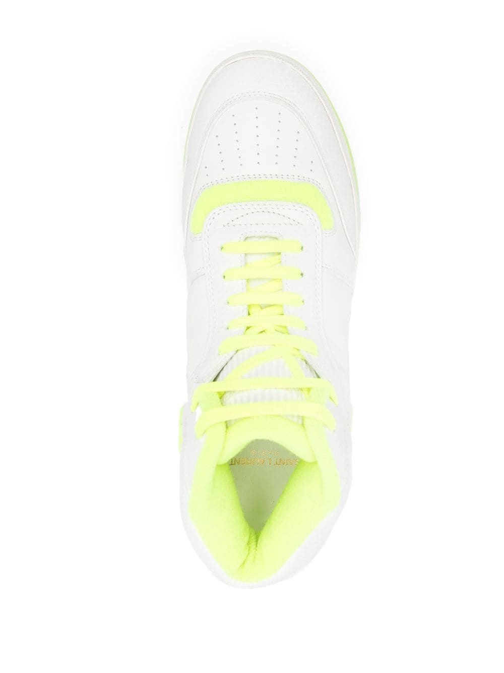 two-tone high-top trainers - 4