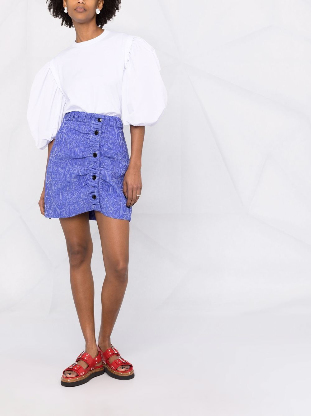 asymmetrical mini skirt - 2