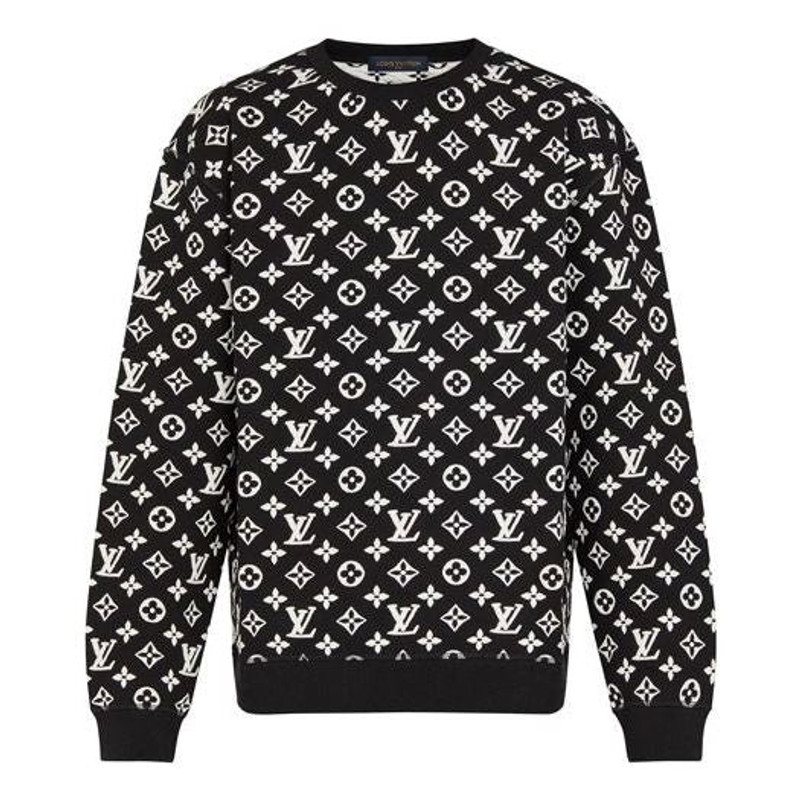 LOUIS VUITTON Jacquard Round Collar Male Black 1A7RRK - 1