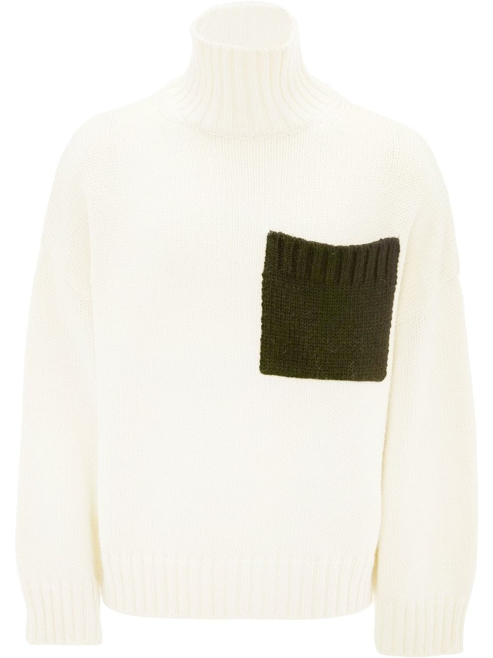 patch-pocket turtleneck jumper - 1