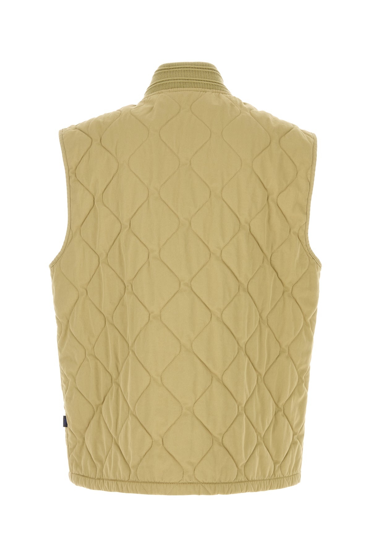 Khaki cotton sleeveless jacket - 2