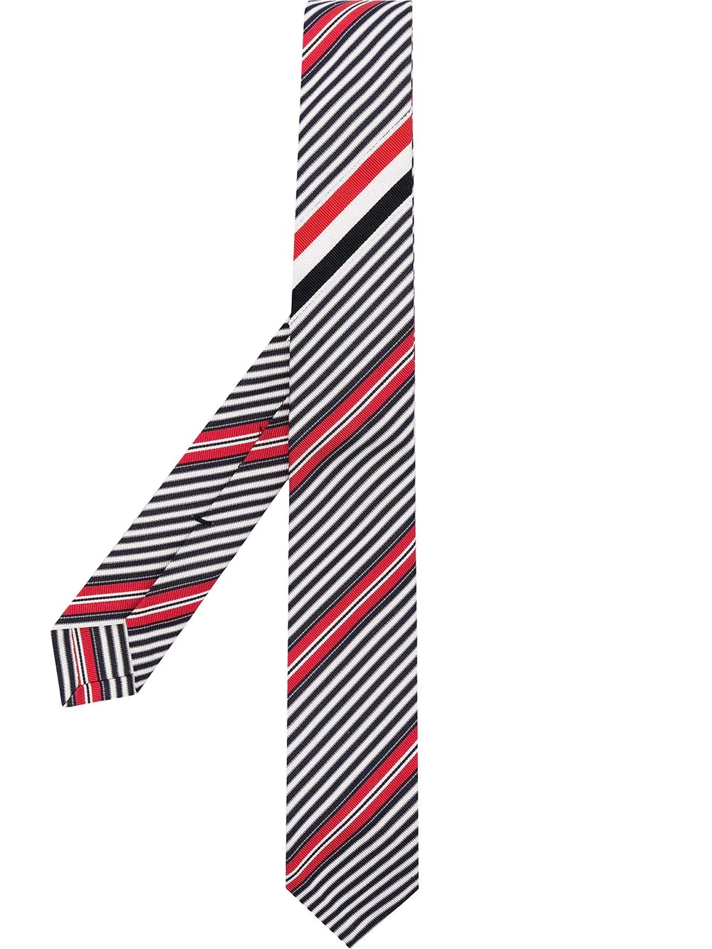 diagonal stripe knitted tie - 1