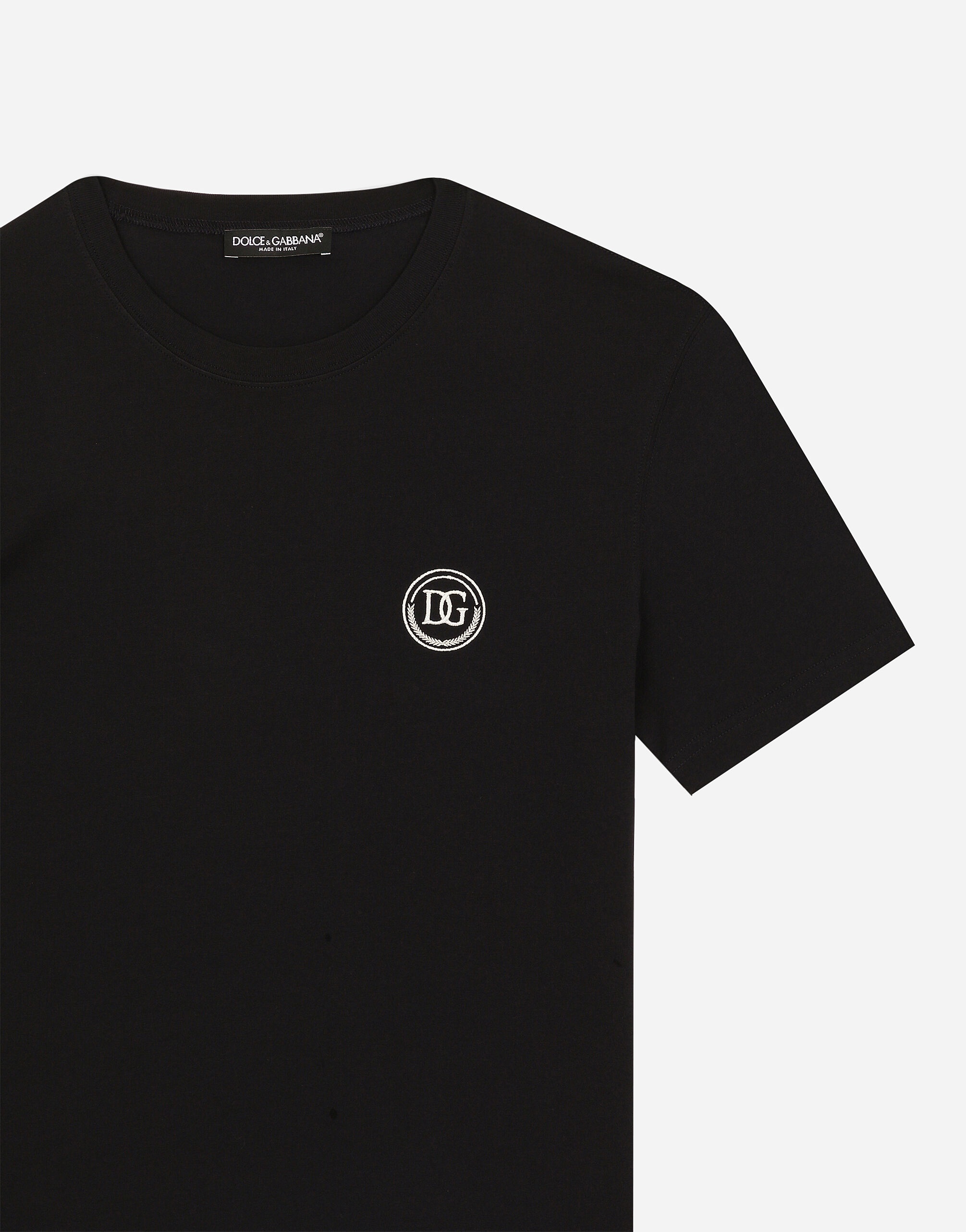 Short-sleeved T-shirt with DG embroidery - 3