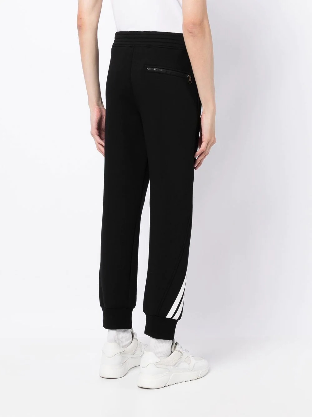 side-stripe track pants - 4