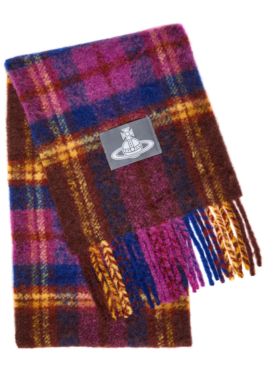 Vivienne Westwood Plaid Alpaca-blend Scarf - 1