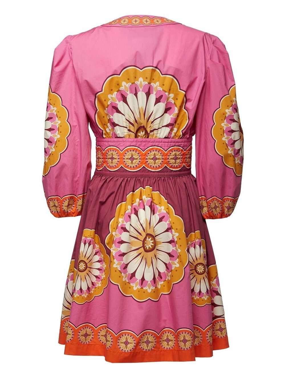 Margherita V-neck flared dress - 5