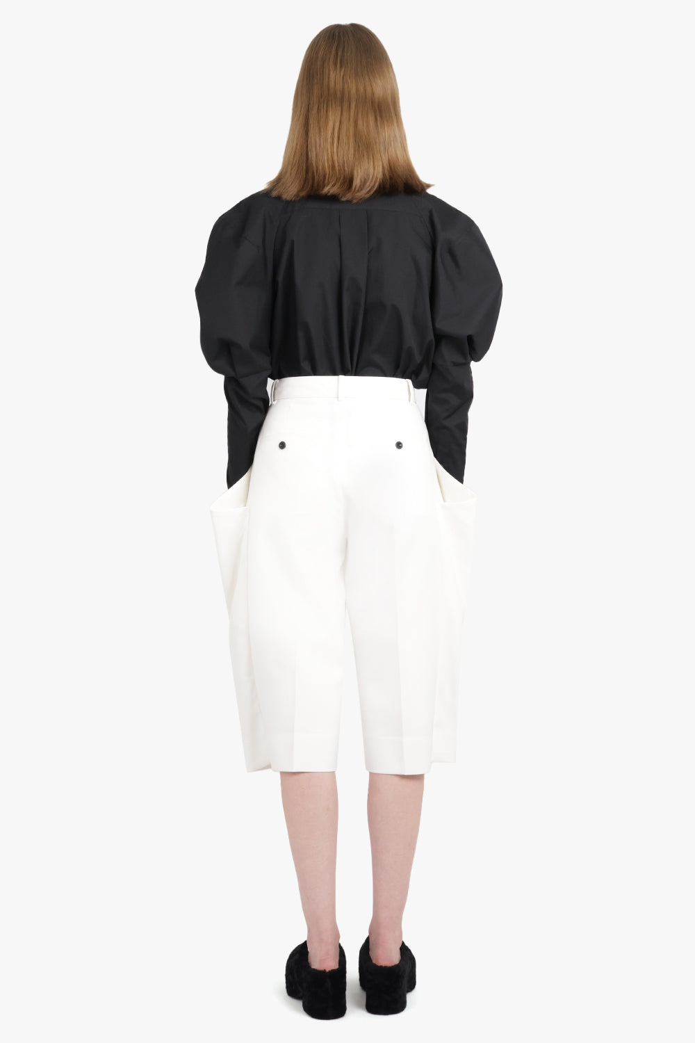 L/S SHIRT WITH BALLOON SLEEVE DETAIL | BLACK - 5
