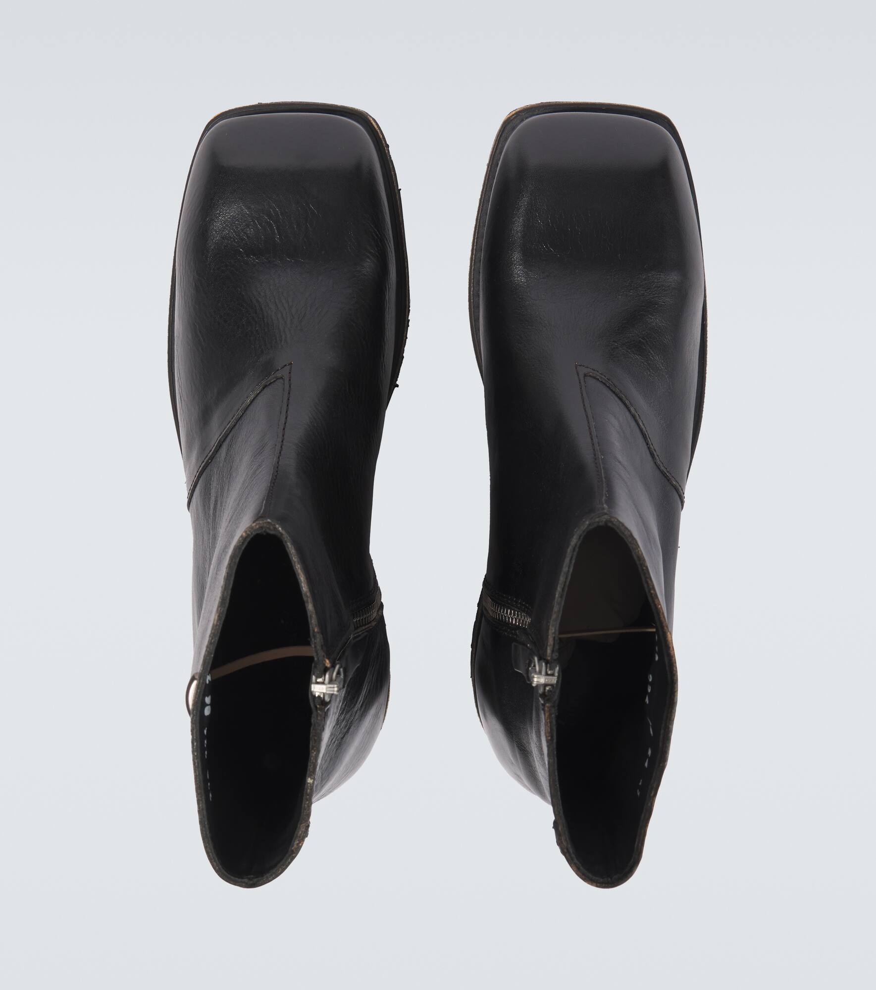 Engine leather ankle boots - 4