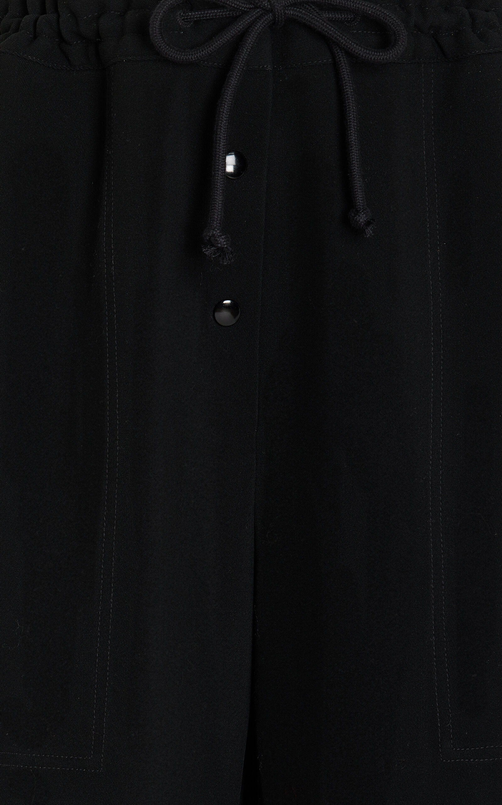 Bonnette Drawstring Wool-Blend Straight-Leg Pants black - 5
