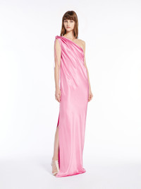 ワンピース MAX MARA PAMELA SATIN ONE-SHOULDER DRESS One-shoulder dress in silk satin, silk | 