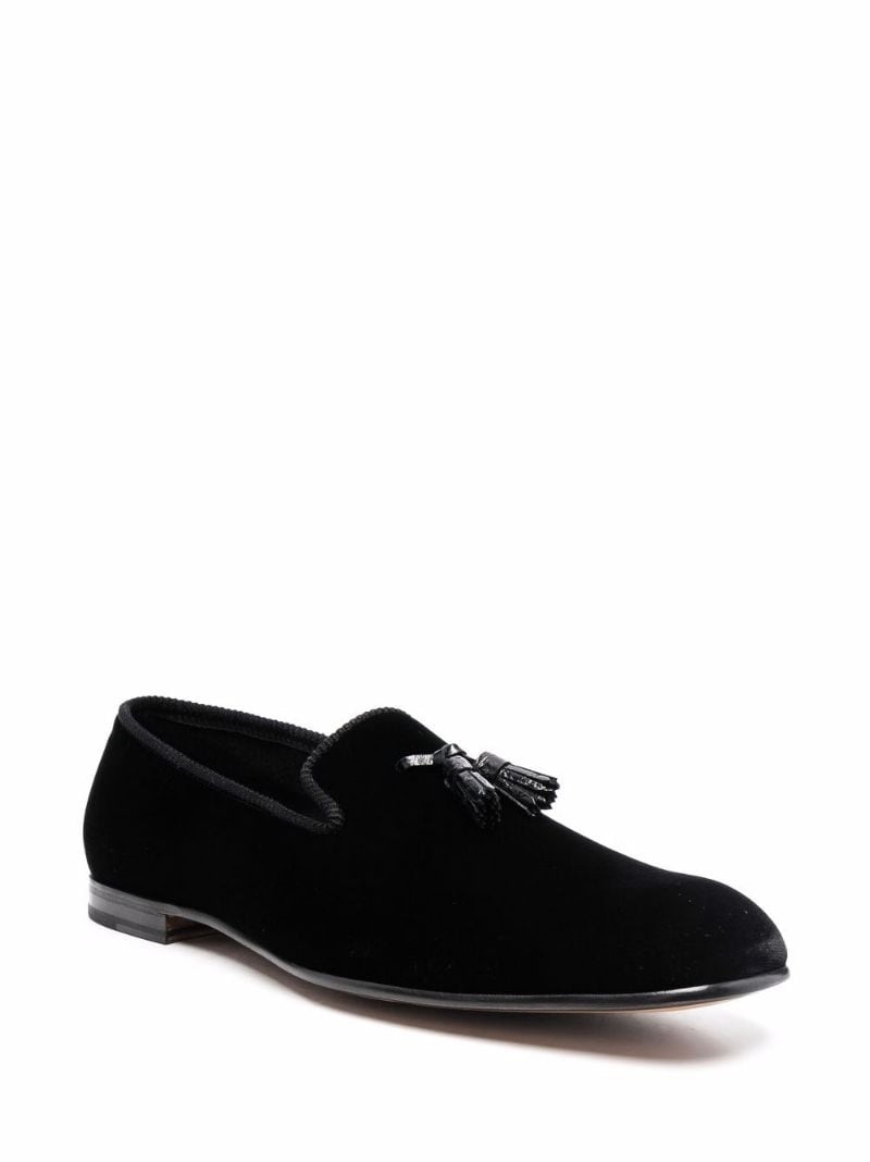 tassel-detail leather loafers - 3
