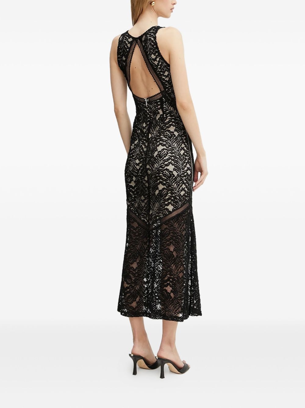 lace midi dress - 4