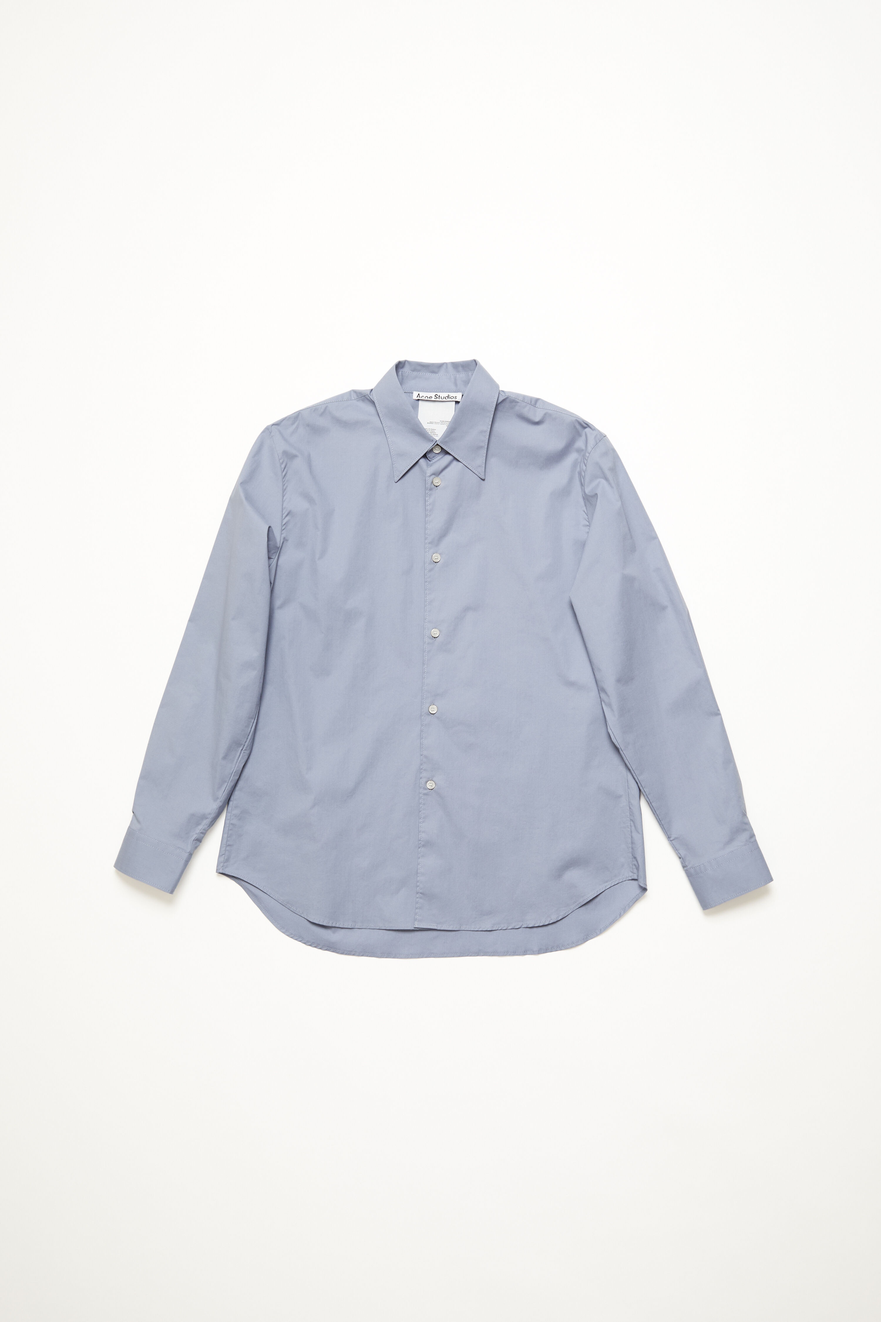Button-up shirt - Dusty blue - 1