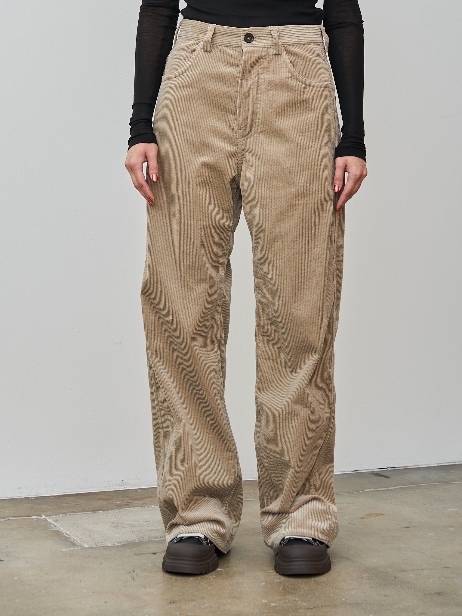 Pavia Corduroy Trouser - Sand - 2