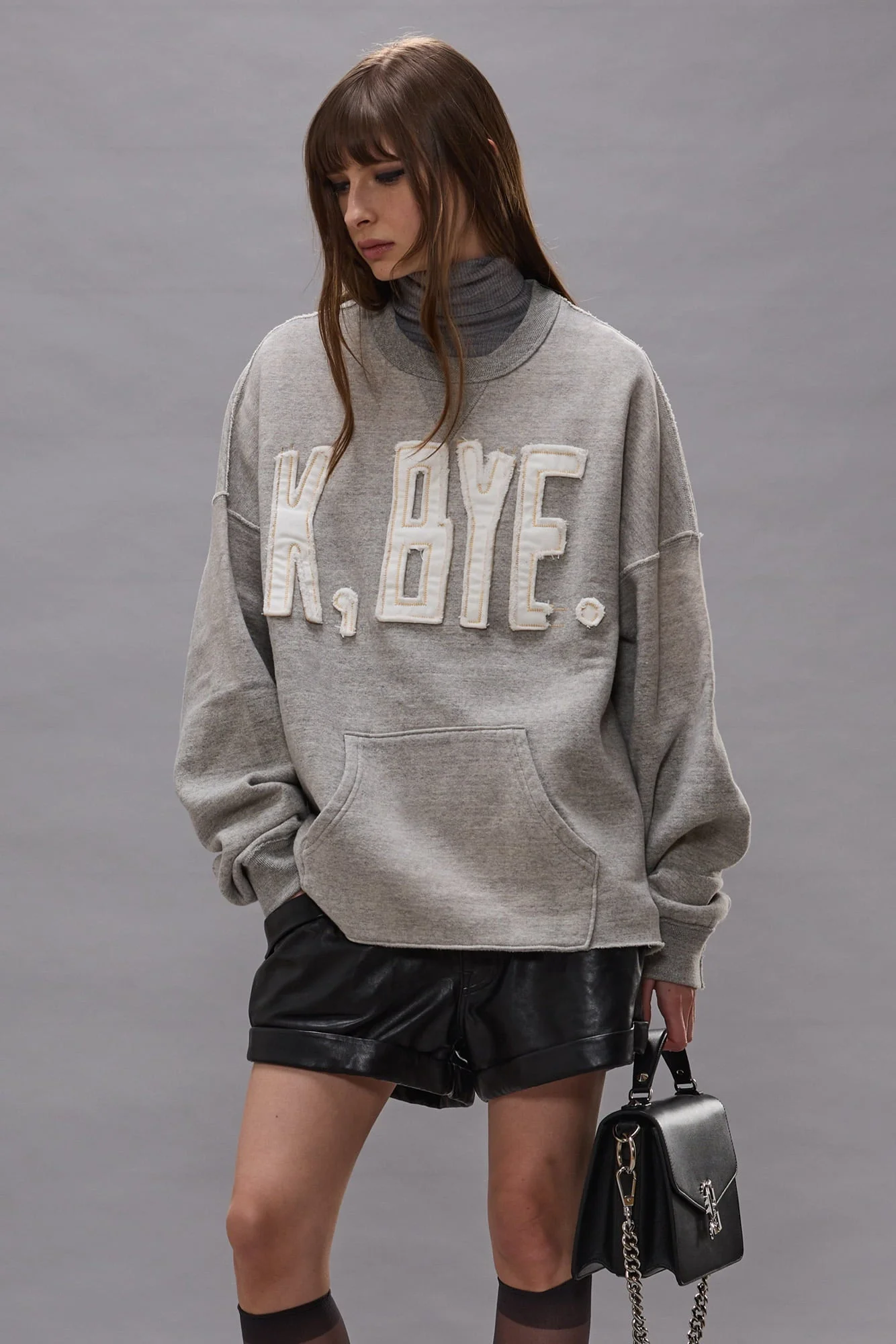 K Bye Oversized Cut-Off Crewneck - 1
