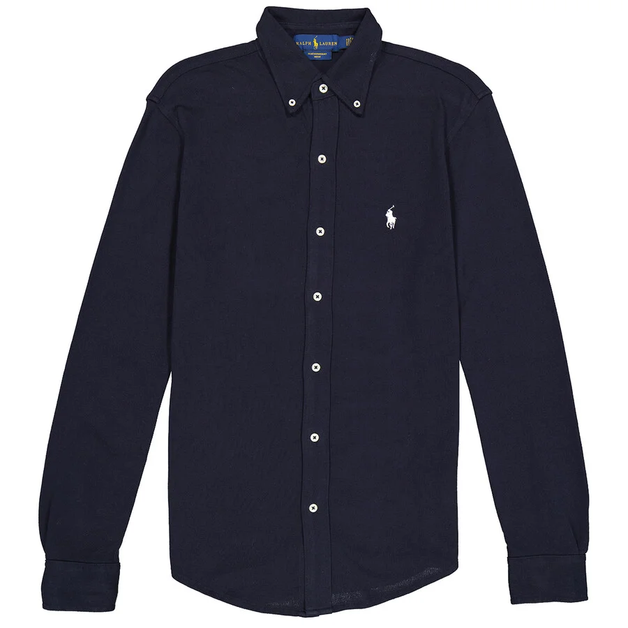 Ralph Lauren Navy Logo Embroidered Shirt - 1