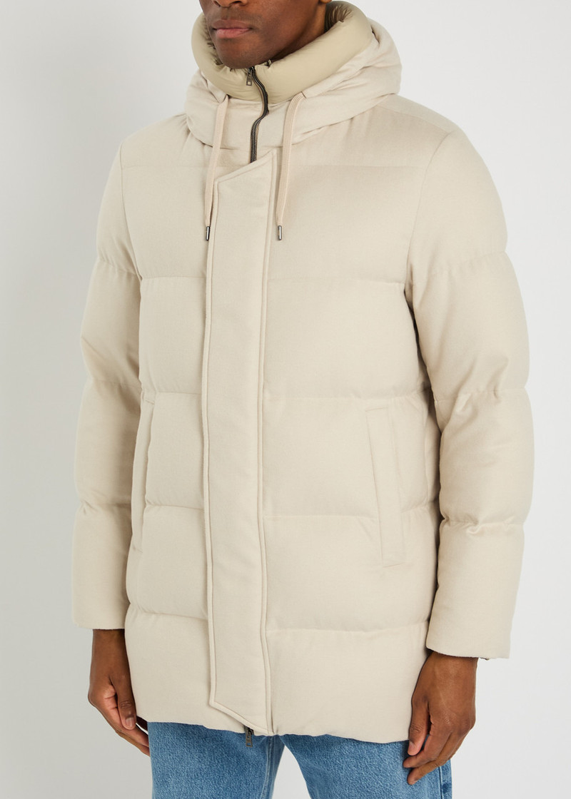 Herno Herno Padded Silk and Cashmere-blend Parka Coat outlook