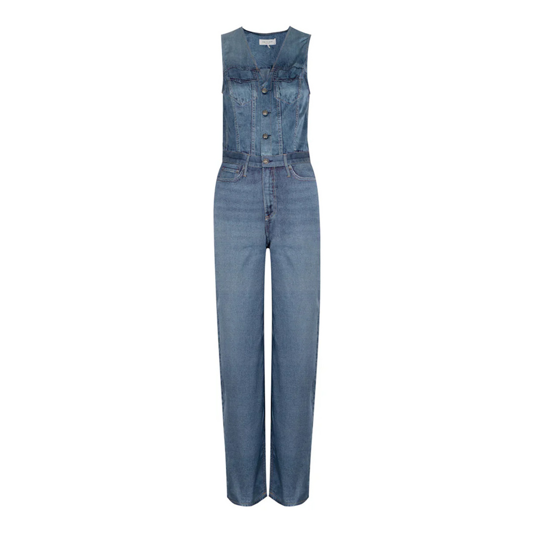 Miramar Satin Sleeveless Jumpsuit - 1